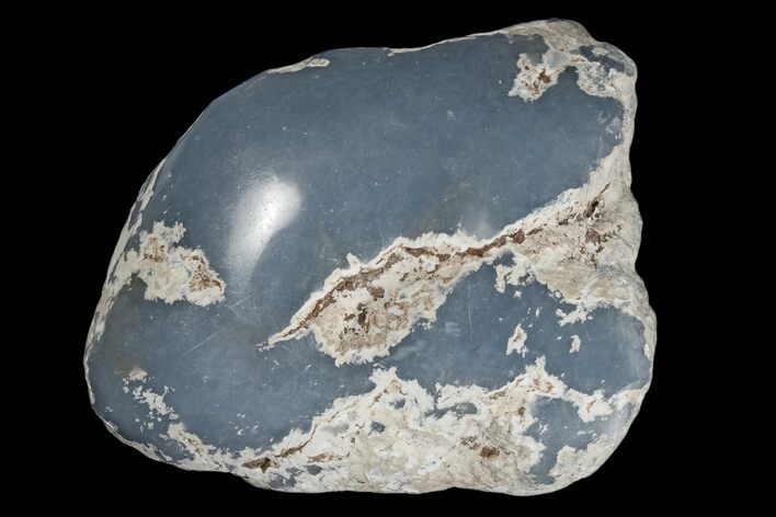 Polished Angelite (Blue Anhydrite) Stone - Peru #172548